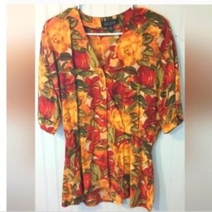 Women's 100% Silk top size 12‎